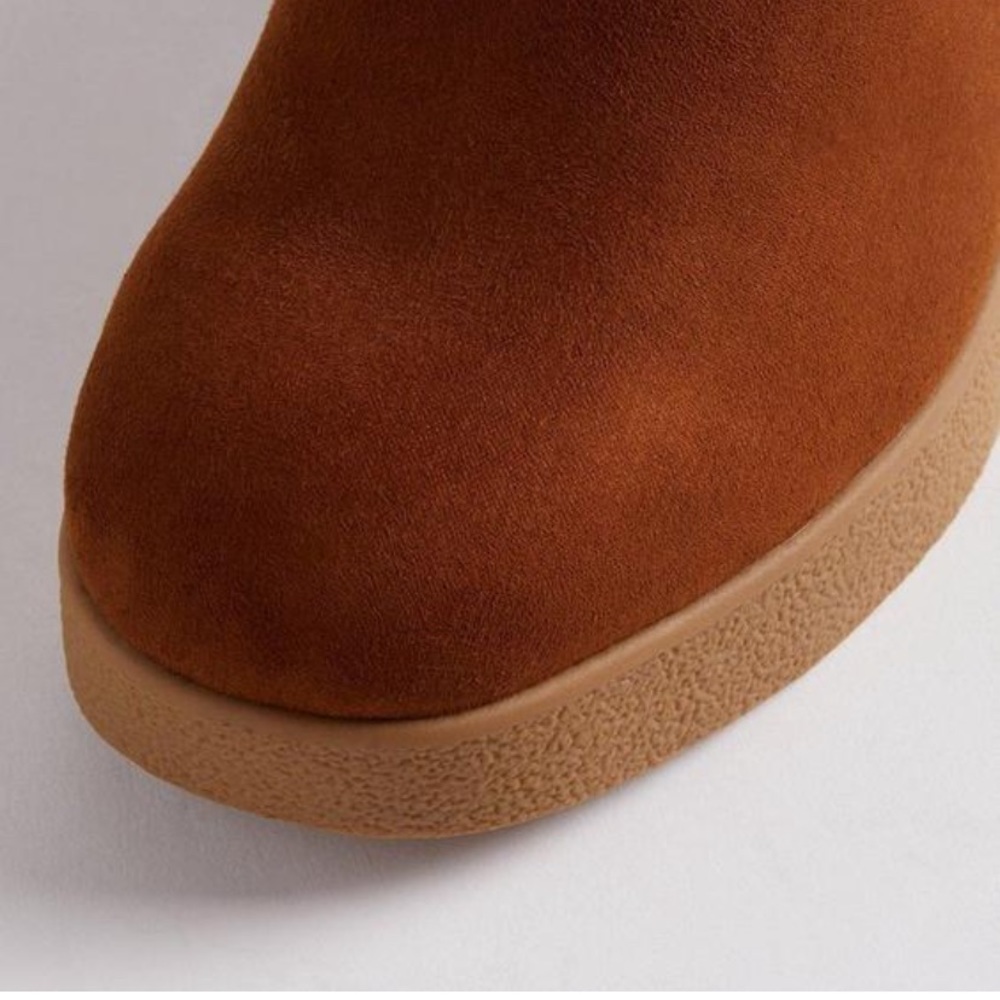 Shearling platform bootie - Picture 3 of 4